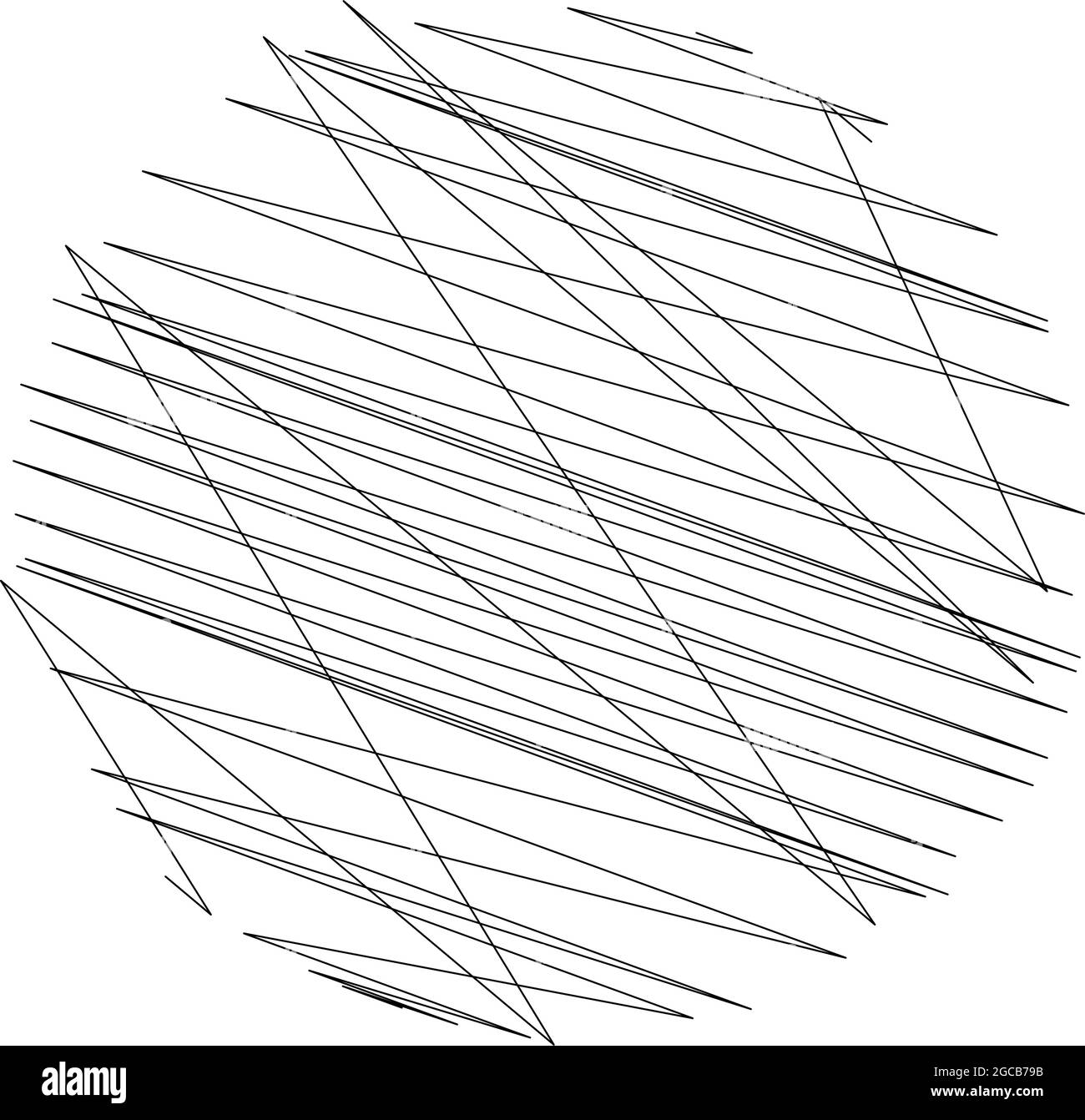 Geometric crisscross, zigzag, edgy lines element. Wavy, waving random ...