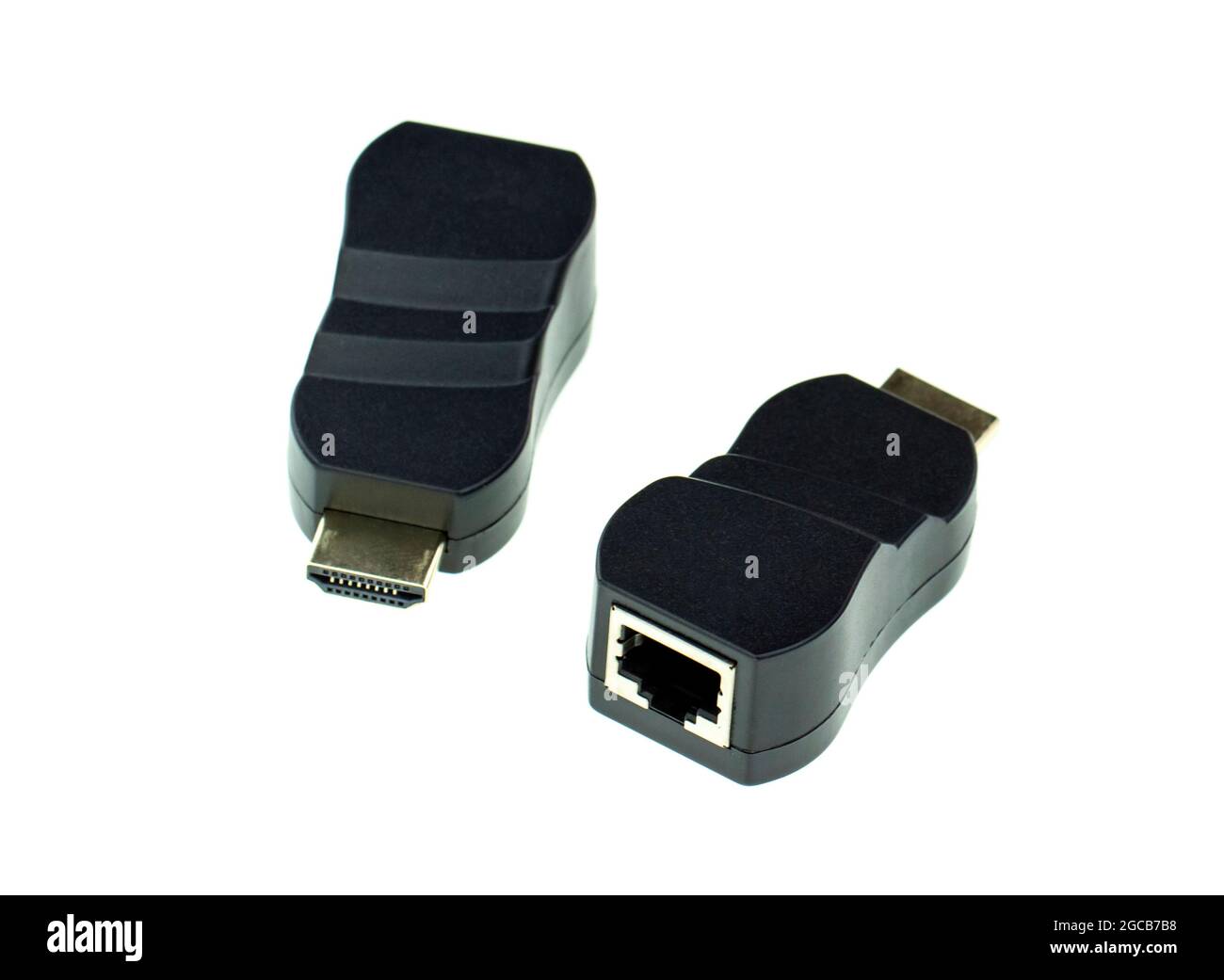 Image of HDMI extender to network lan internet adapter computer isolated on  white background. Computer hardware. HDMI Extender by cat 6/6E cable HDMI  Stock Photo - Alamy