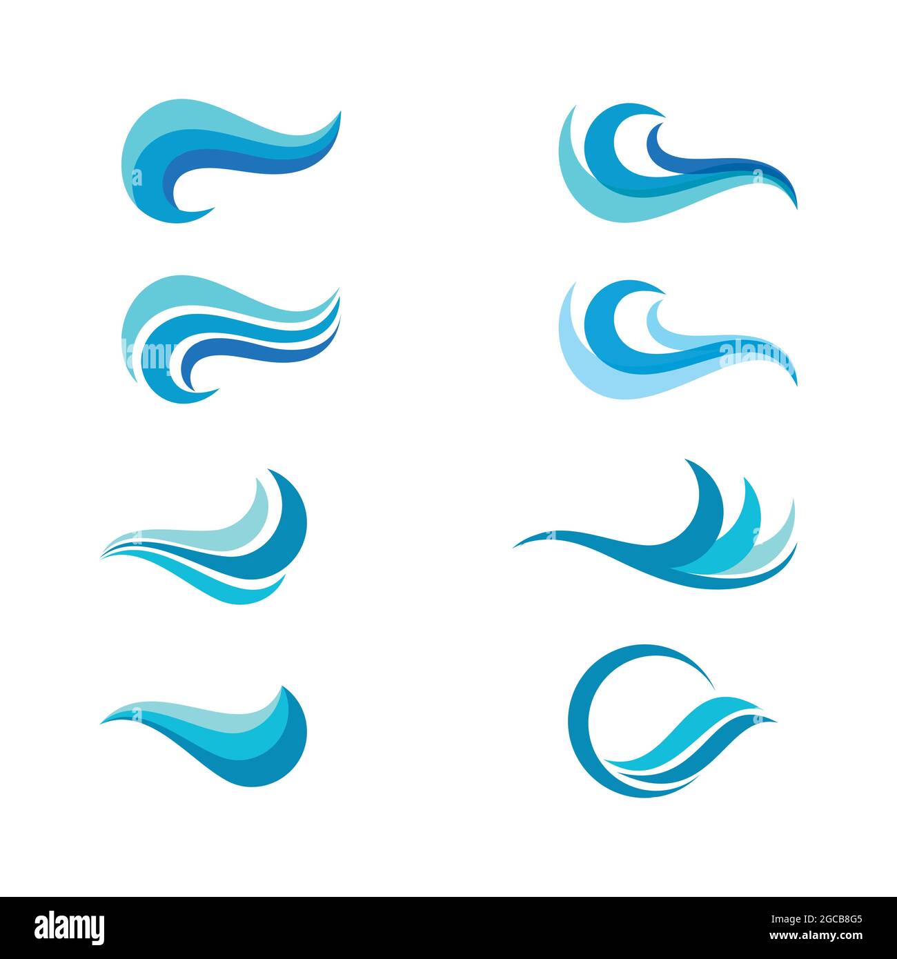Water wave icon vector illustration design template Stock Vector Image ...