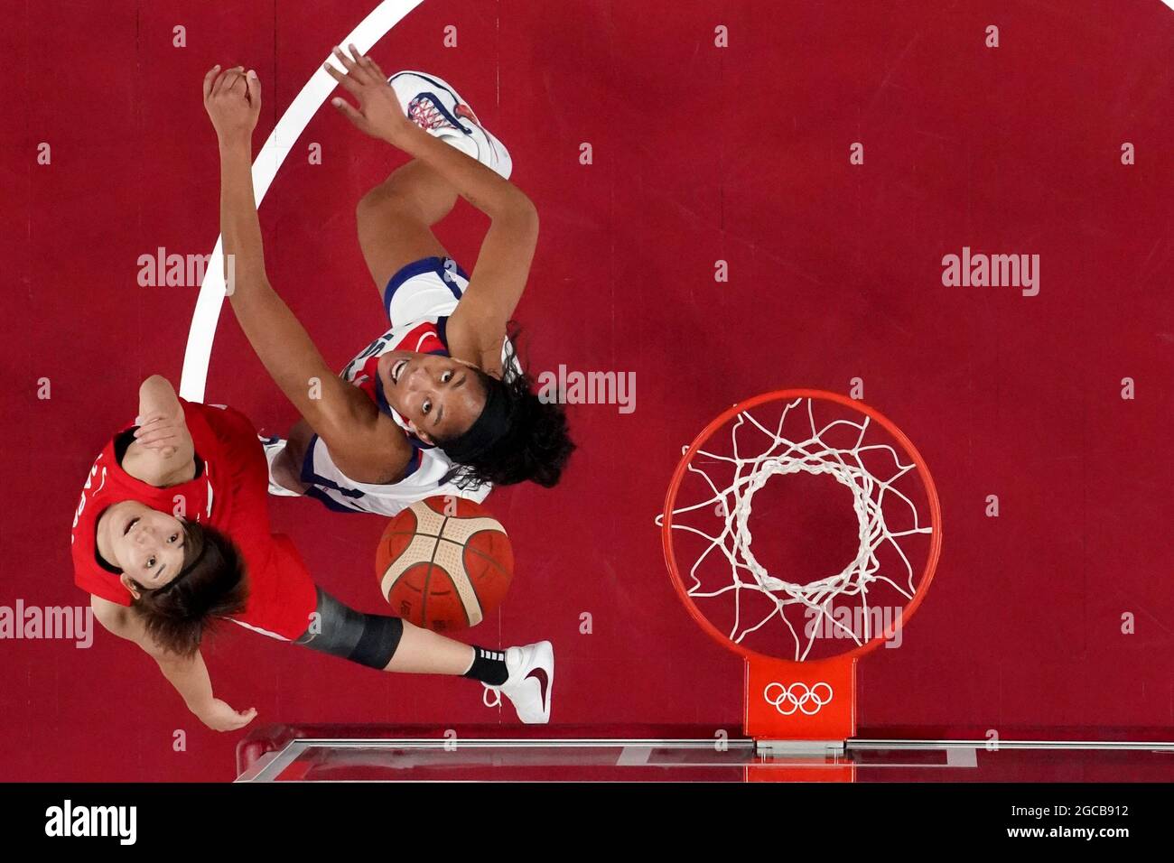 Tokyo Olympics Basketball Women Gold Medal Match United States V Japan Saitama Super Arena Saitama Japan August 8 21 A Ja Wilson Of The United States Tokyo Olympics Basketball Women Gold Medal Match United States V Japan Saitama Super Arena Saitama Japan August 8 21 A Ja Wilson Of The United States
