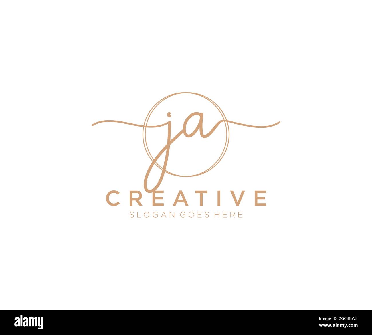 JA Feminine logo beauty monogram and elegant logo design, handwriting ...