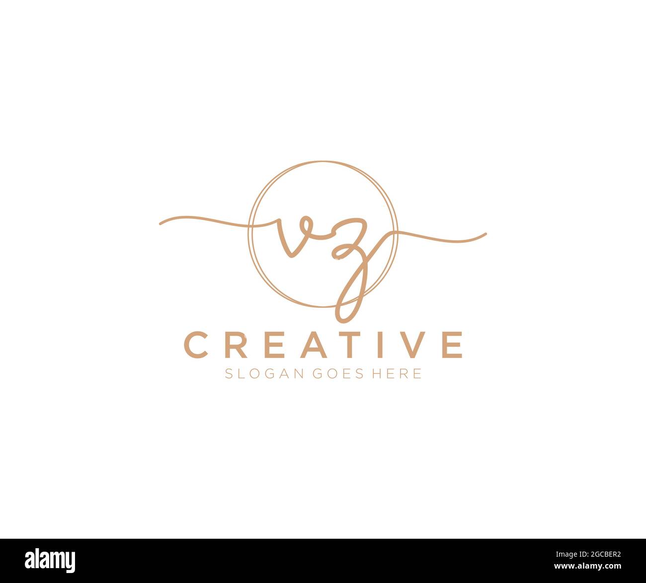 Vz minimal logo Stock Vector Images - Alamy