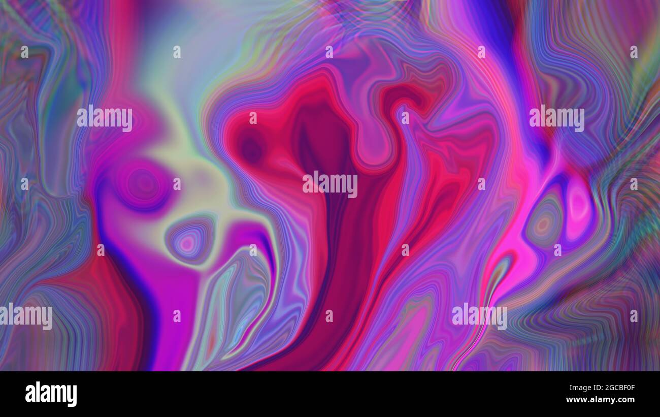 Abstract multi-colored fantasy liquid background. Stock Photo