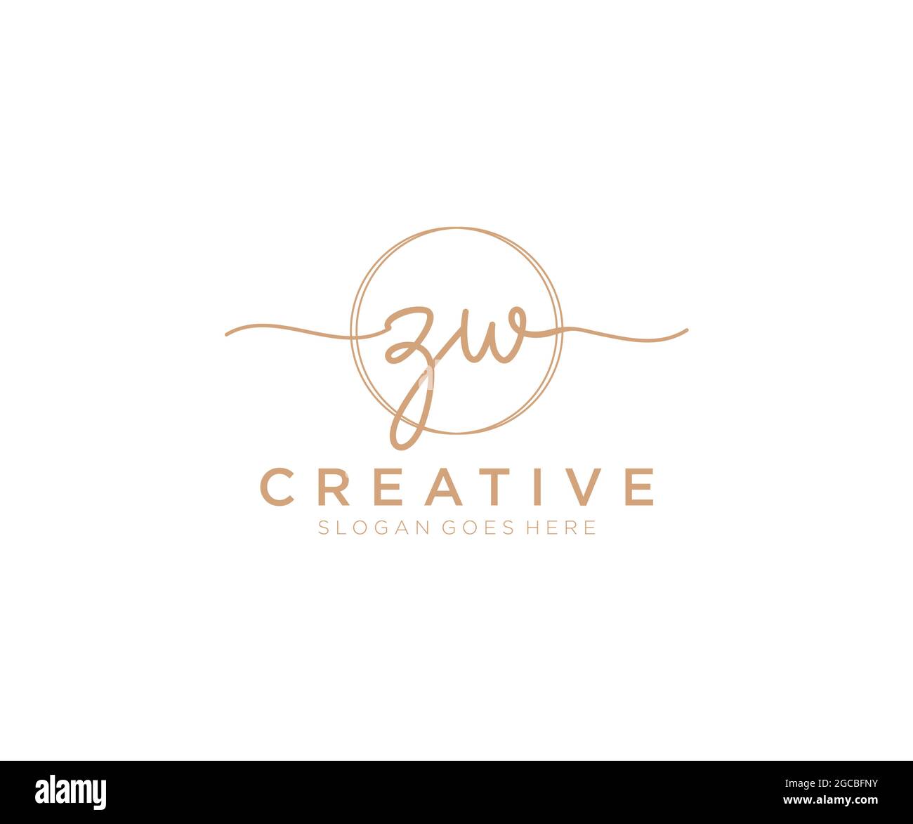 Zw minimal logo hi-res stock photography and images - Alamy