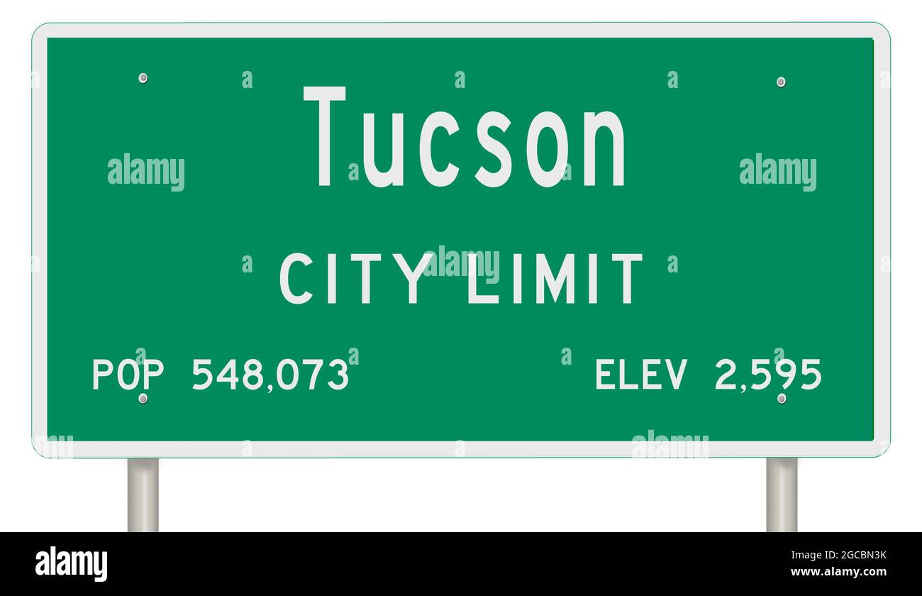 City Code Az Sign Rendering of a green Arizona highway sign with city information Stock ...