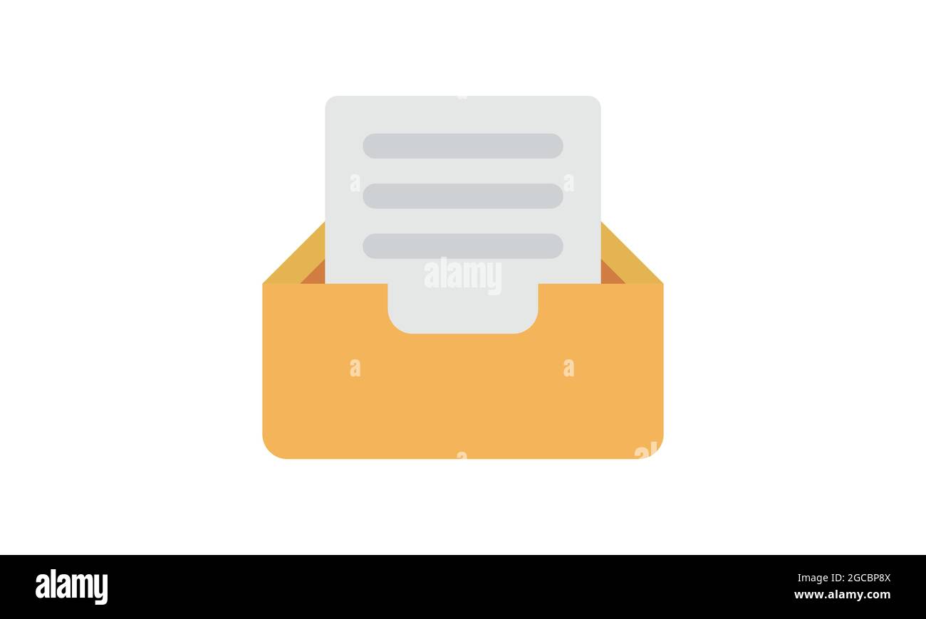 Documents folder icon flat style vector illustration Stock Vector