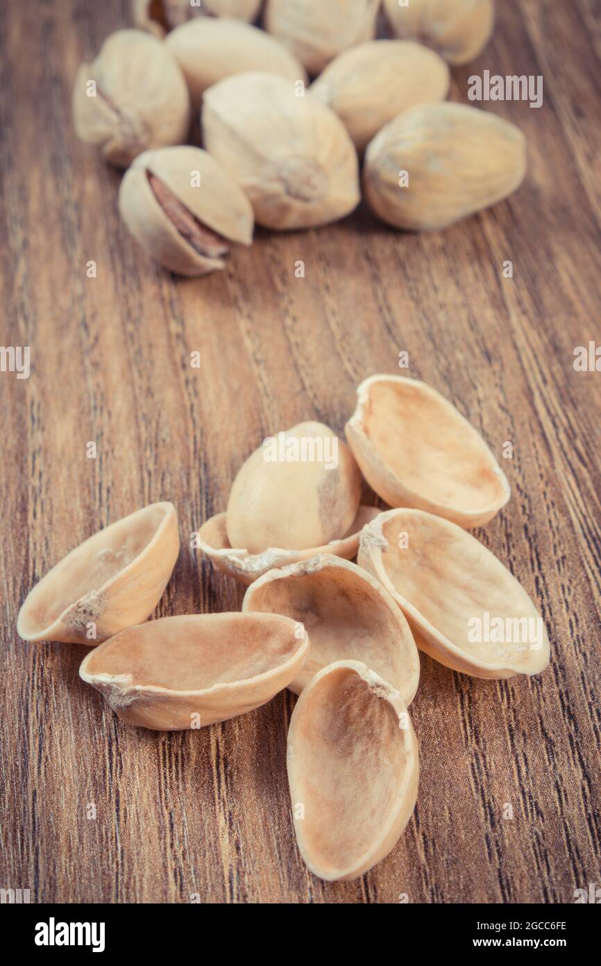 Pistachio nuts as source natural vitamins and minerals. Healthy eating