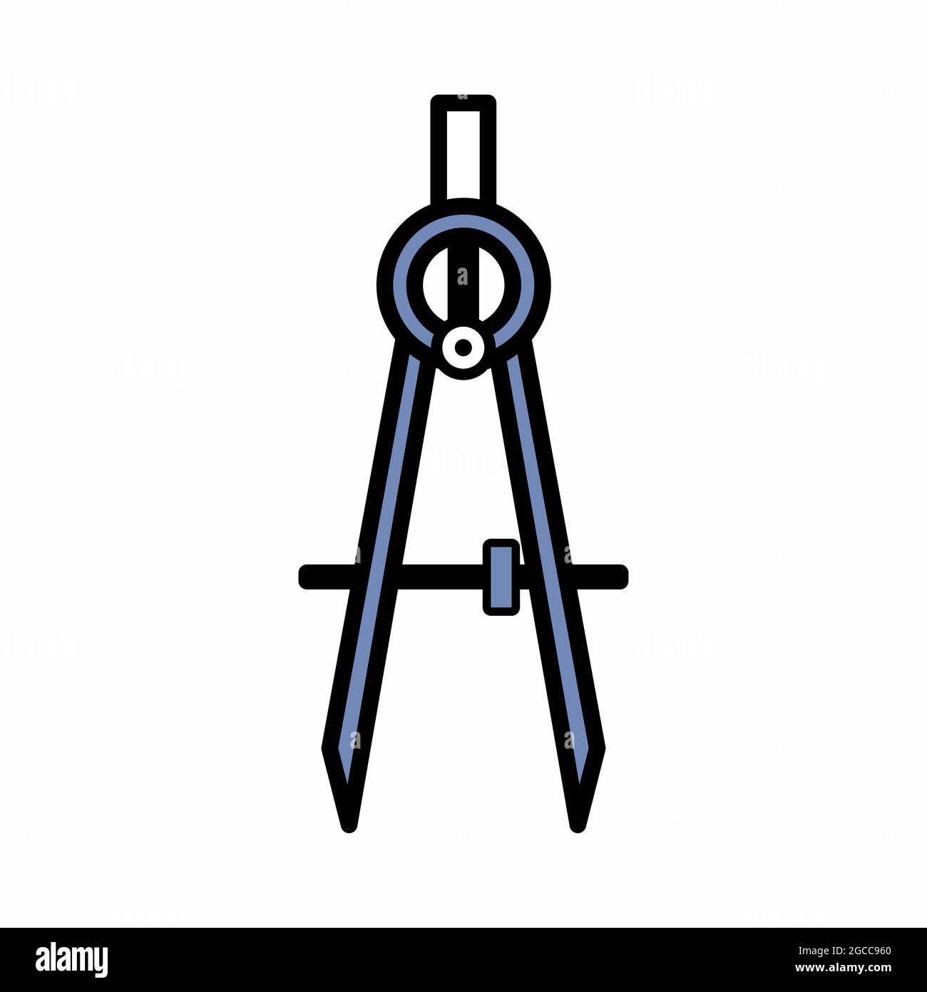 Icon Vector of Measuring Term - Dark Blue Style - simple illustration ...