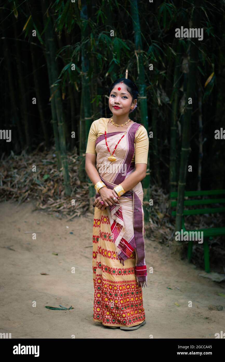 Life in the NorthEast India - A beautiful Assamese lady in their attire. |  Facebook