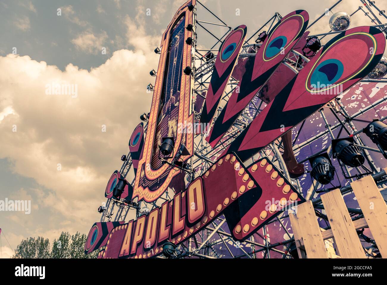 Festival Paaspop and Fairground Stock Photo