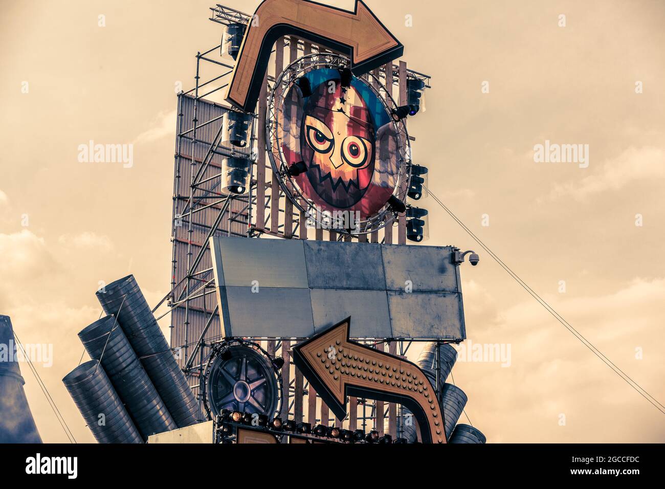 Festival Paaspop and Fairground Stock Photo