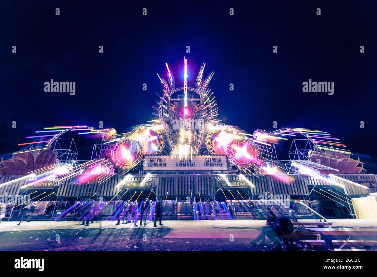 Festival Paaspop and Fairground Stock Photo