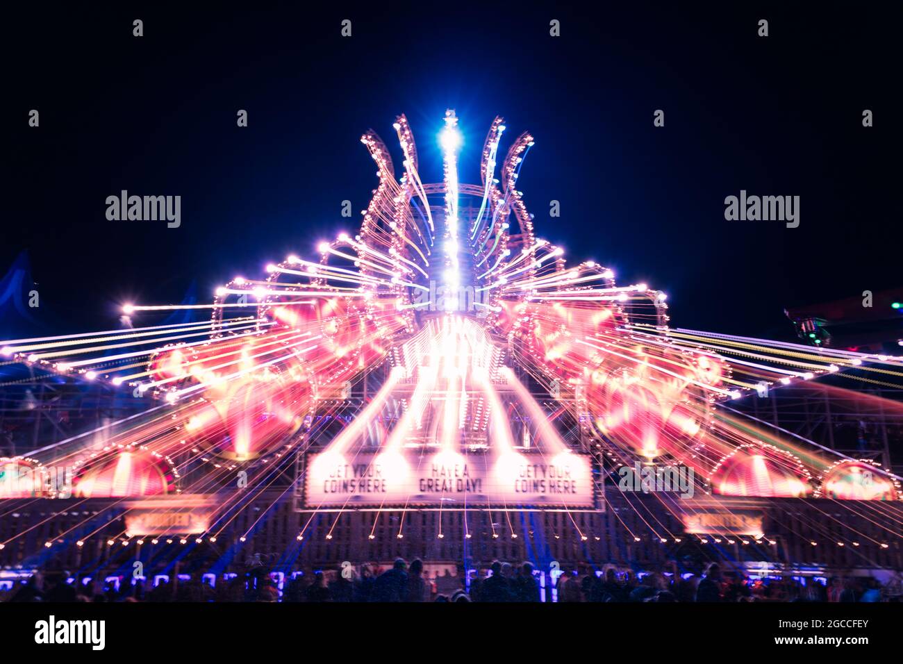 Festival Paaspop and Fairground Stock Photo