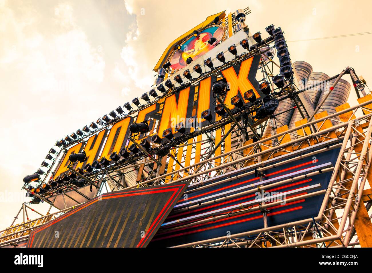 Festival Paaspop and Fairground Stock Photo