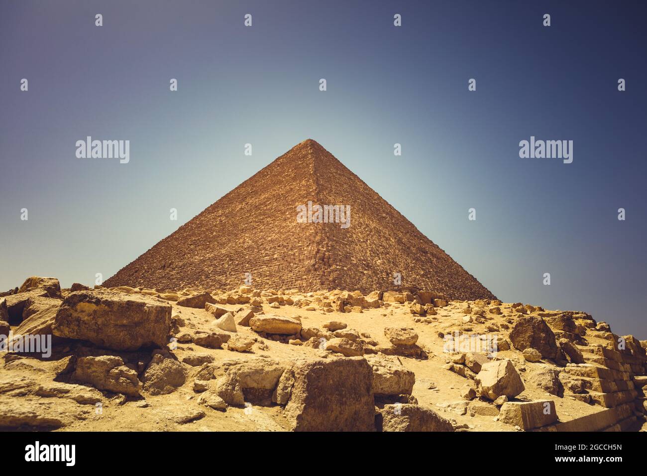 Pyramids of Giza Egypt Stock Photo