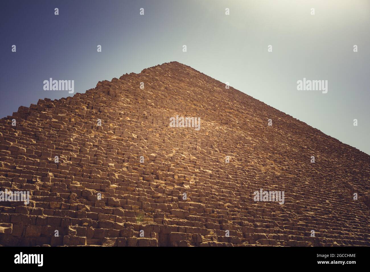Pyramids of Giza Egypt Stock Photo