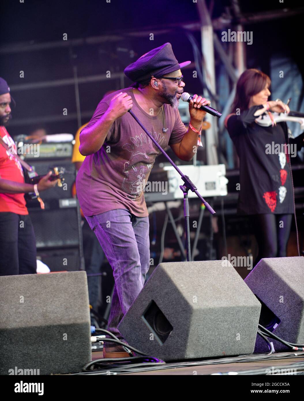 Soul II Soul Performing live at Clumber park music festival 80s Stock ...