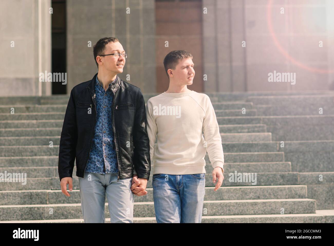 Two gay men coming out hi-res stock photography and images - Alamy