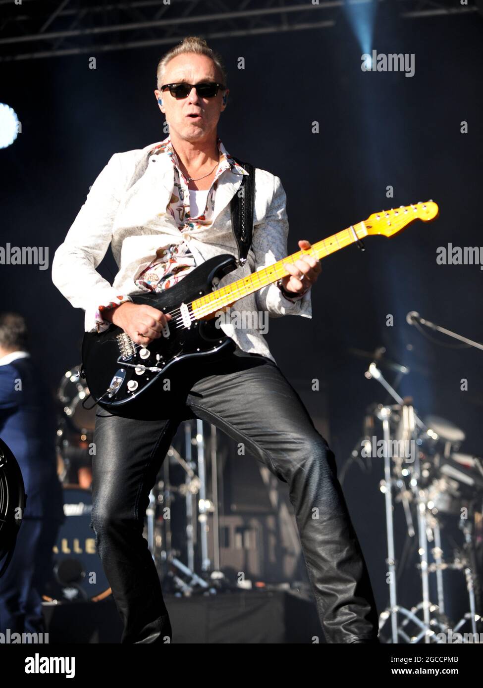 Spandau Ballet Performing at Doncaster Racecourse , Doncaster Stock Photo