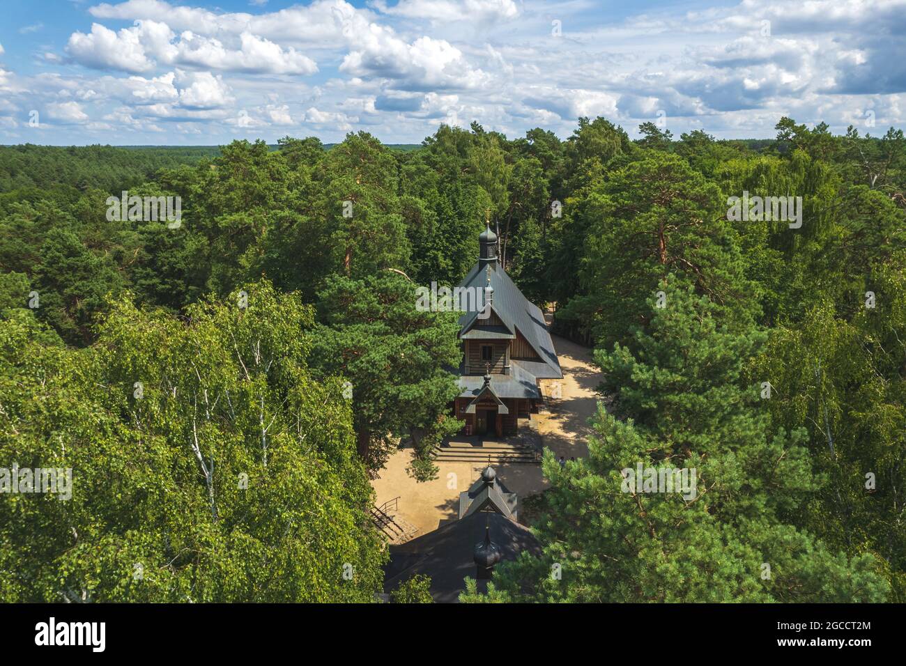 Aerial view of holly hill Grabarka Stock Photo Alamy