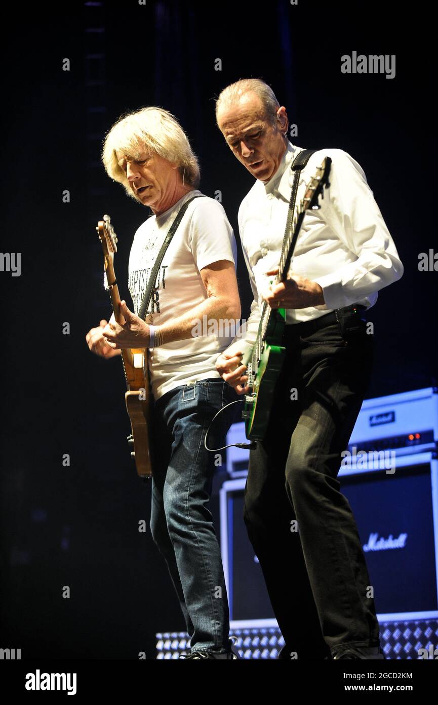 Status Quo Performing at Clumber Park Festival Stock Photo Alamy