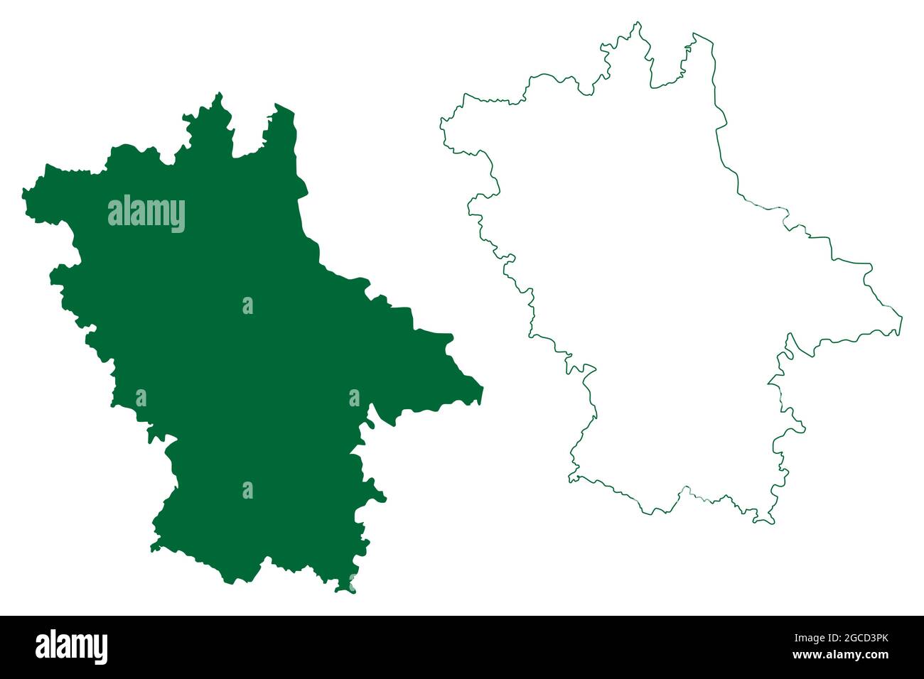 Barabanki district (Uttar Pradesh State, Republic of India) map vector