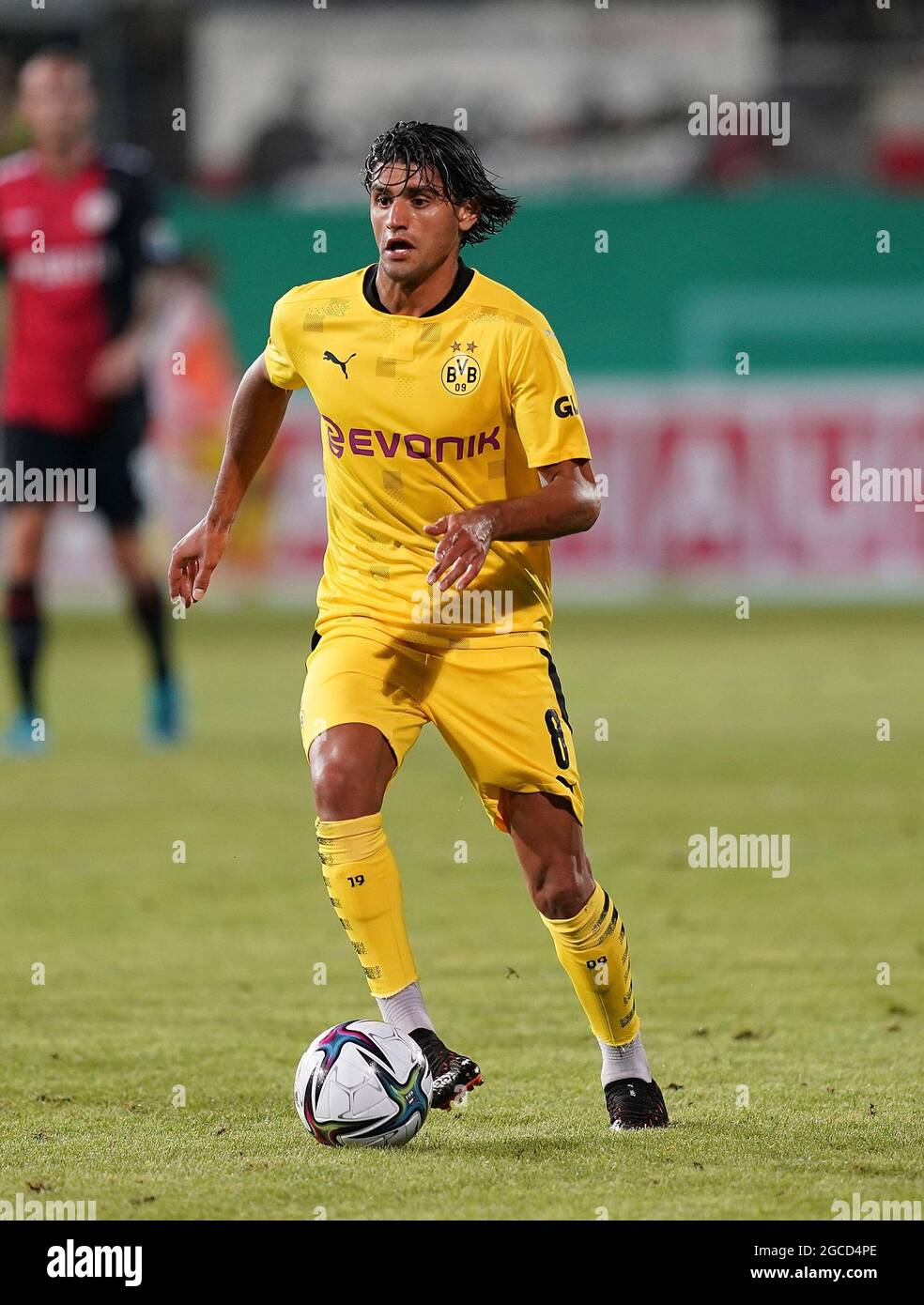 06.08.2021, Brita Arena, Wiesbaden, GER, DFB-Pokal, 1st round SV Wehen Wiesbaden vs Borussia Dortmund, in the picture Mahmoud Dahoud (Dortmund) Stock Photo