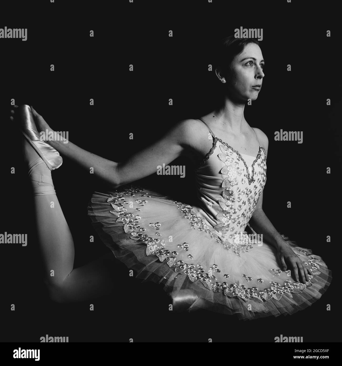 Ballet Dancer in my photostudio Stock Photo
