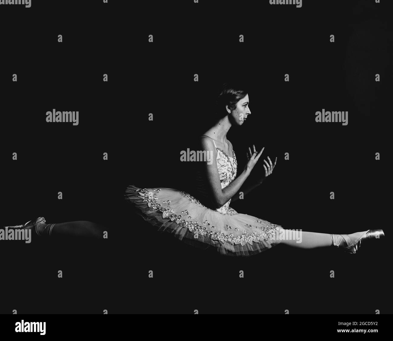 Ballet Dancer in my photostudio Stock Photo