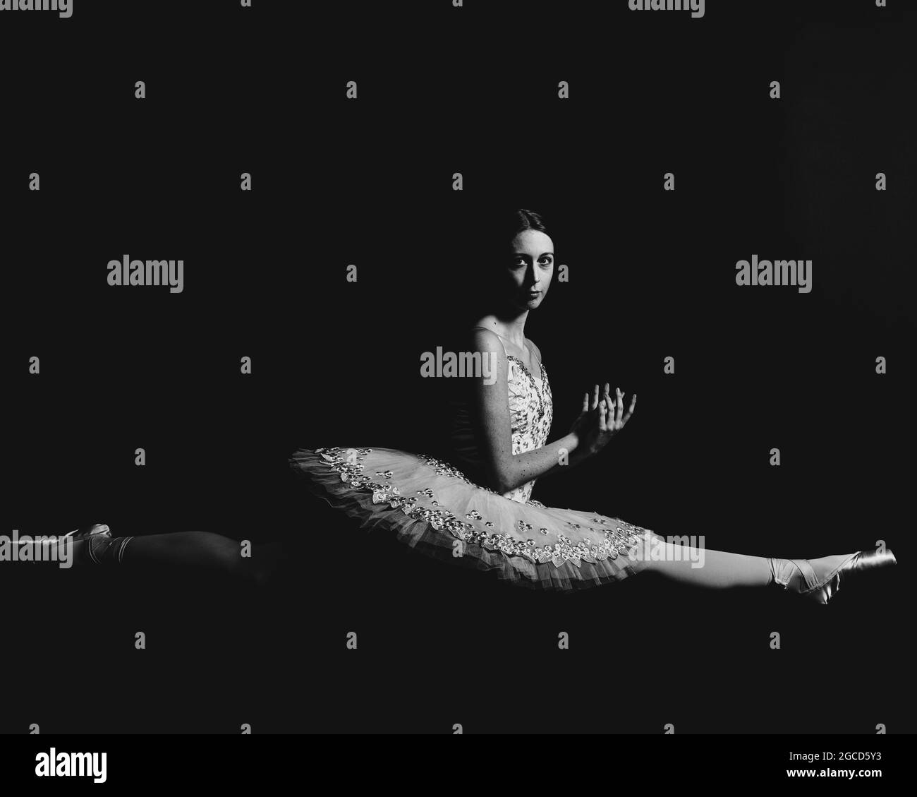 Ballet Dancer in my photostudio Stock Photo