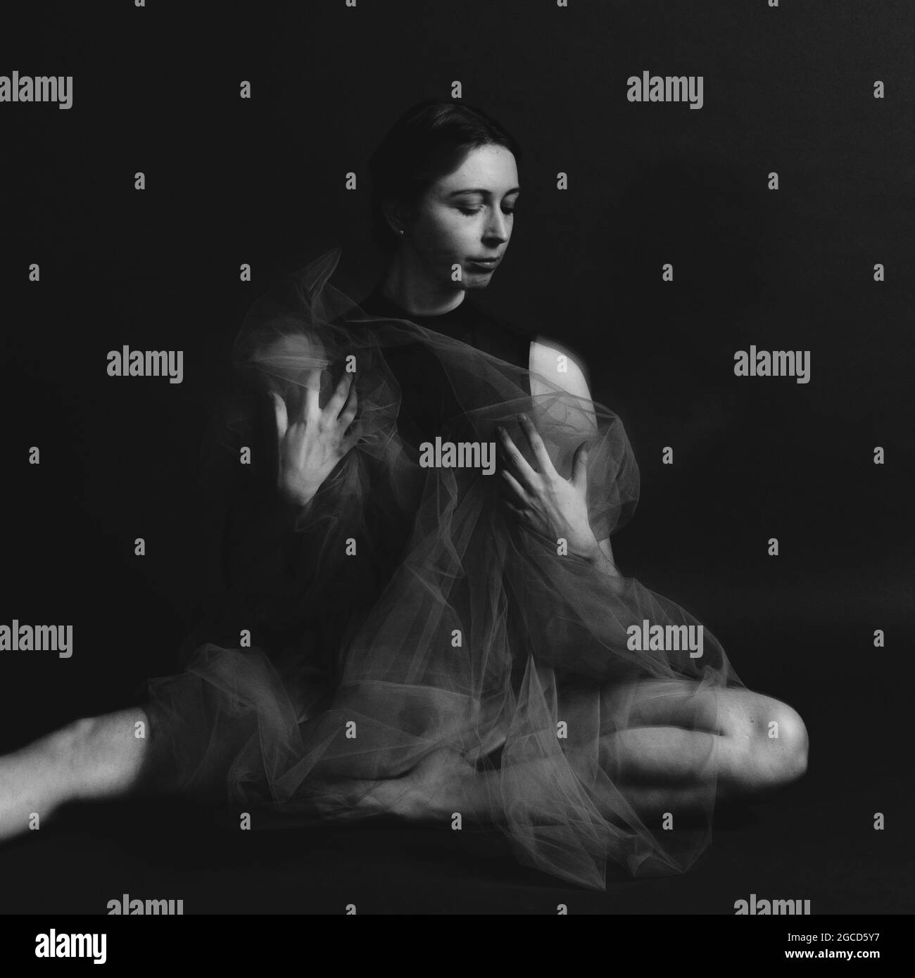 Ballet Dancer in my photostudio Stock Photo