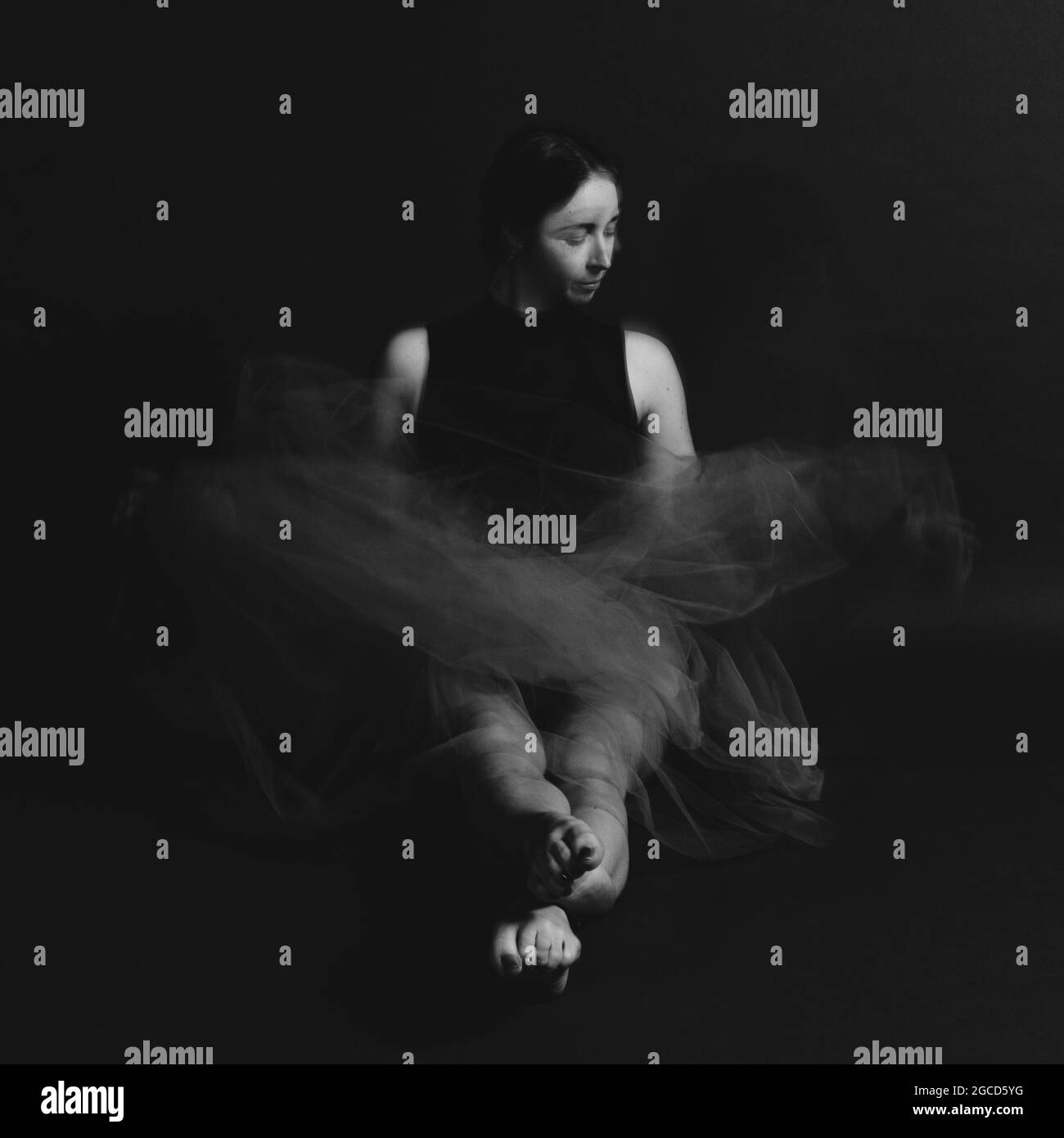 Ballet Dancer in my photostudio Stock Photo