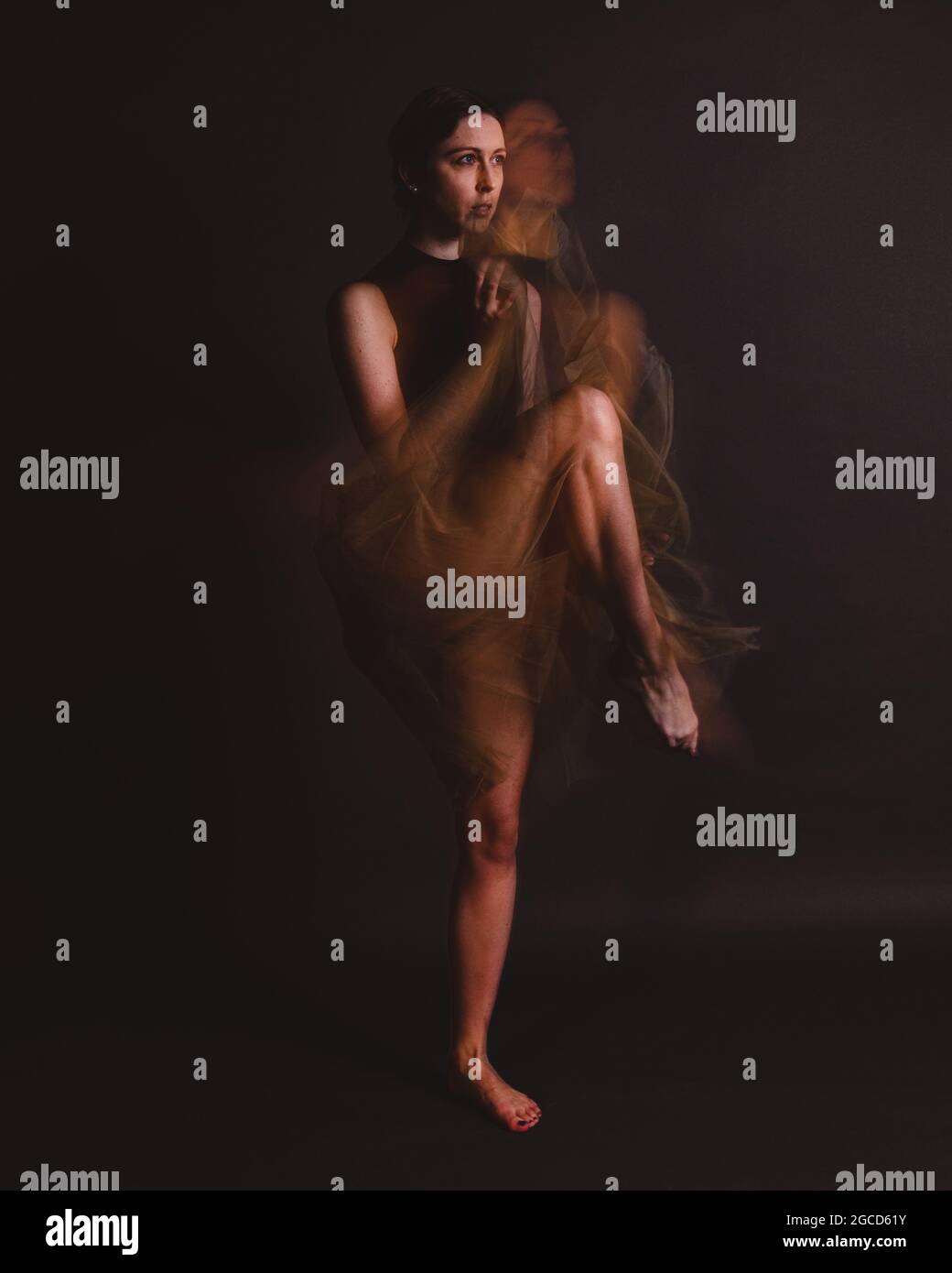 Ballet Dancer in my photostudio Stock Photo