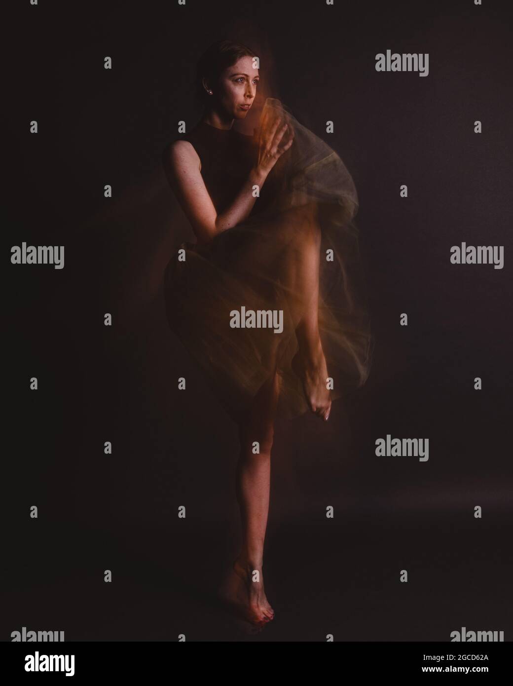 Ballet Dancer in my photostudio Stock Photo