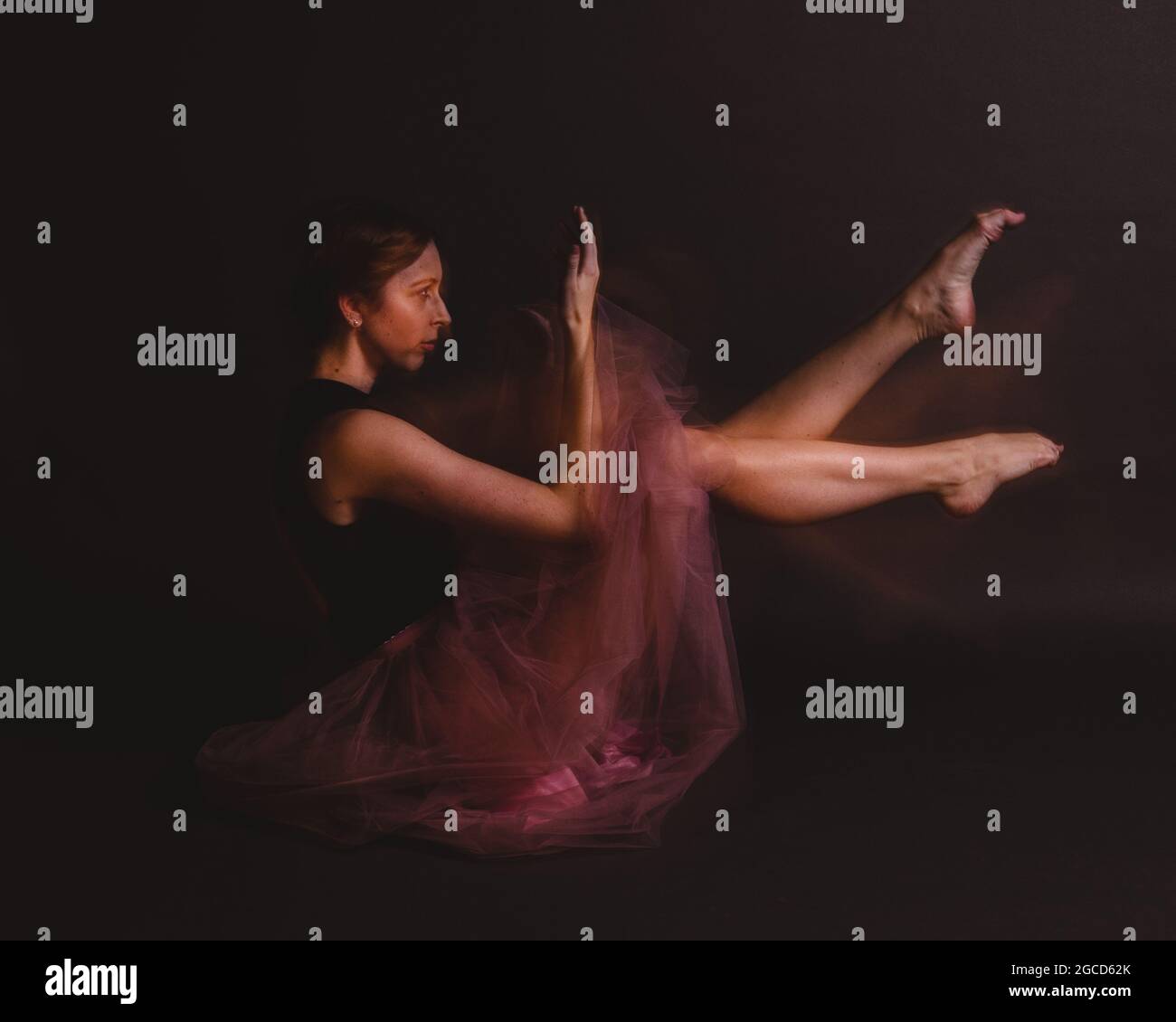 Ballet Dancer in my photostudio Stock Photo