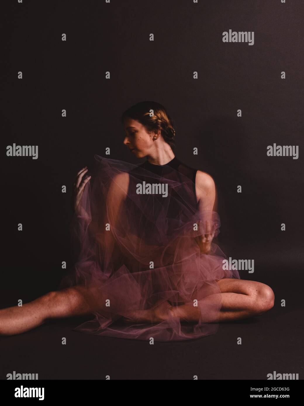 Ballet Dancer in my photostudio Stock Photo