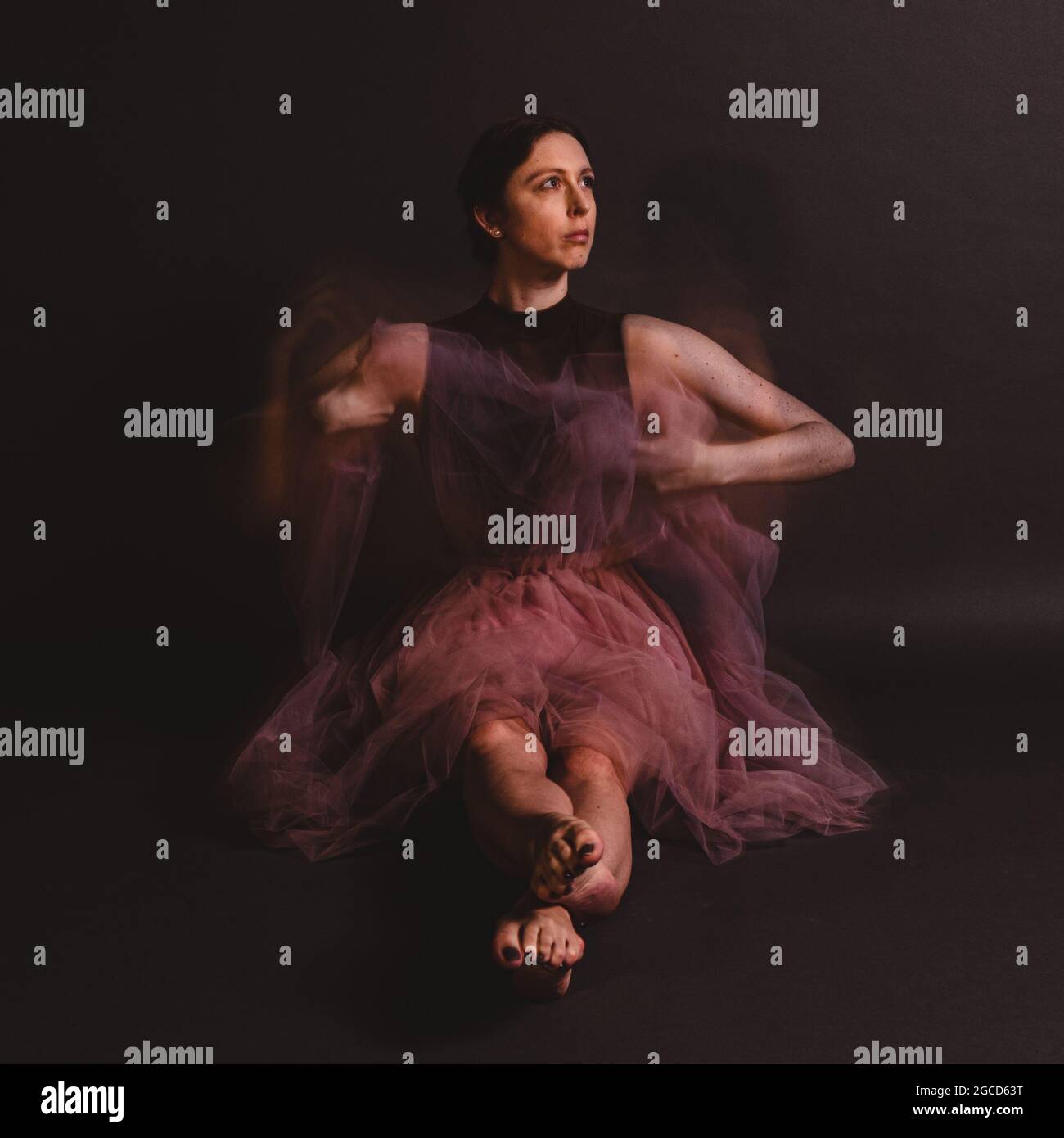 Ballet Dancer in my photostudio Stock Photo