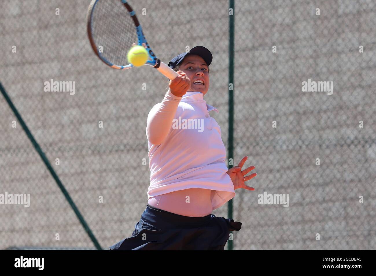 Daria Lodikova (Russia) in action during the final match v Tamara Malesevic (Serbia) - UTR Pro Tennis Tour Europe Finals - Sport Centre Visnjik in Zadar, Croatia Stock Photo