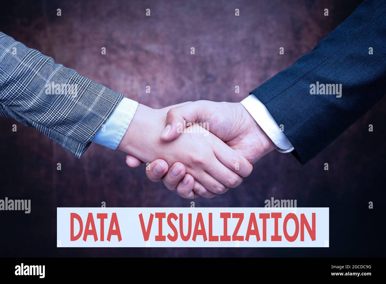Hand writing sign Data Visualization. Business showcase representation ...