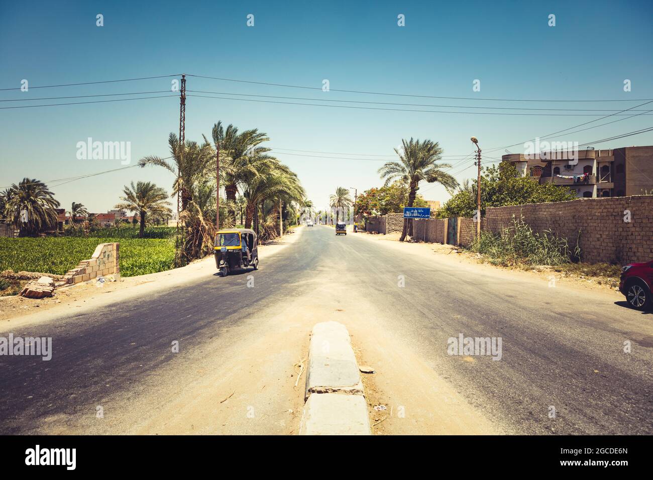 Busy streets of Cairo Egypt Stock Photo
