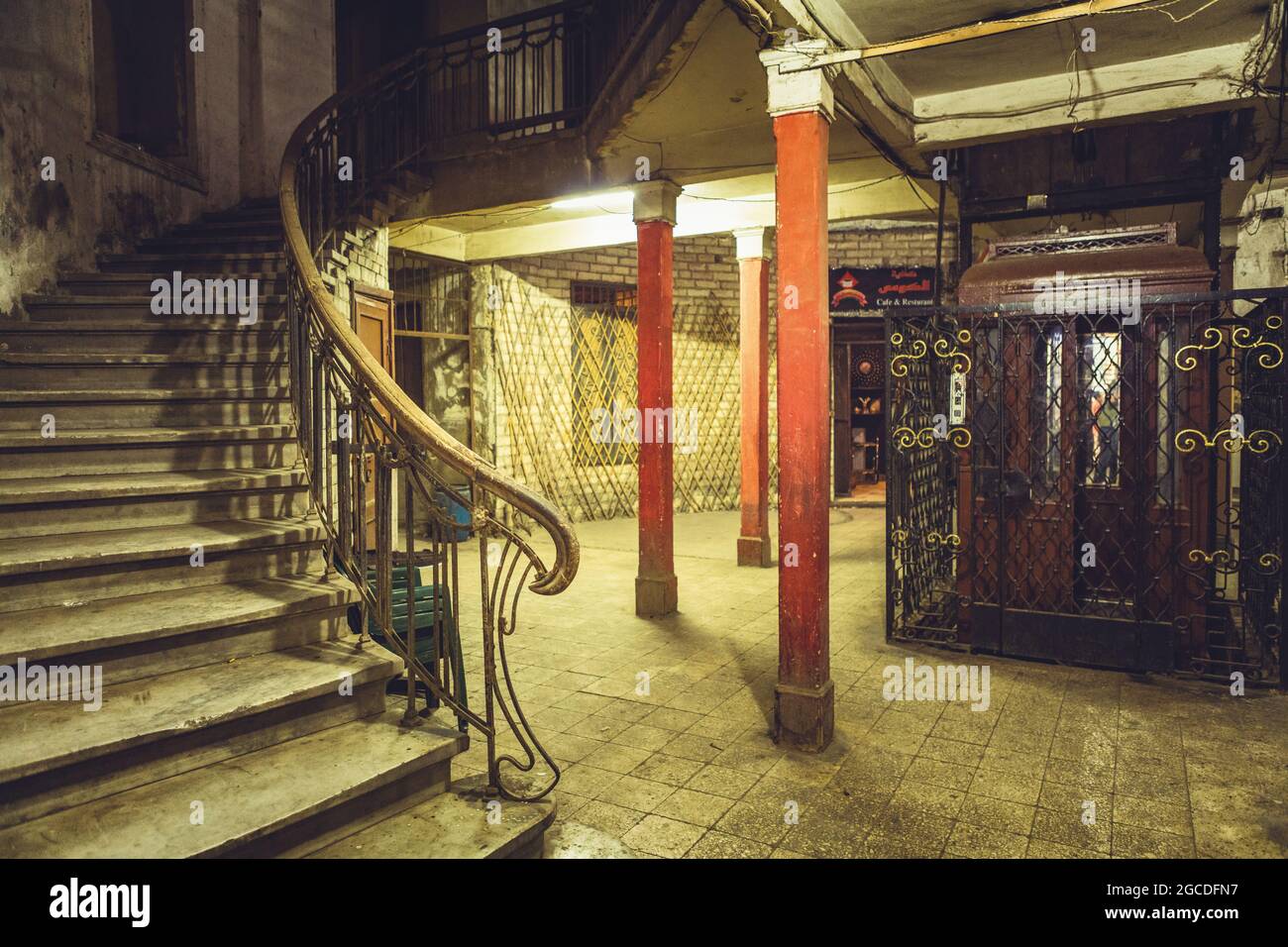 Busy streets of Cairo Egypt Stock Photo