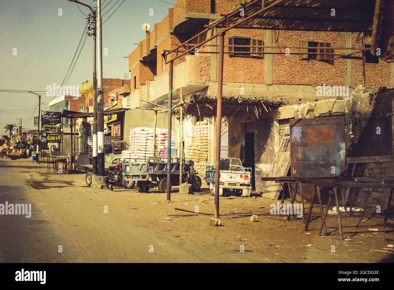 Busy streets of Cairo Egypt Stock Photo