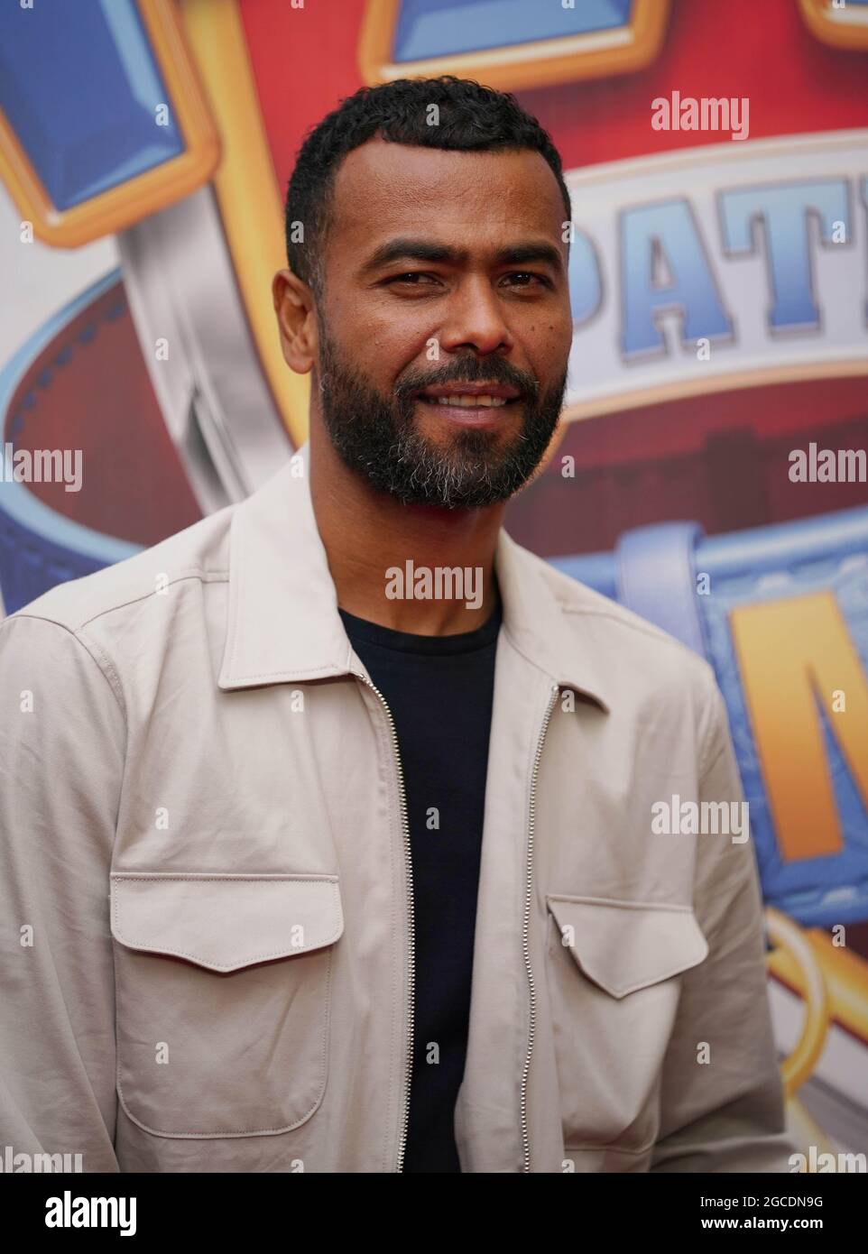 Ashley Cole arriving for the gala screening of Paw Patrol the Movie at Vue Leicester Square, London. Picture date: Sunday August 8, 2021. Stock Photo