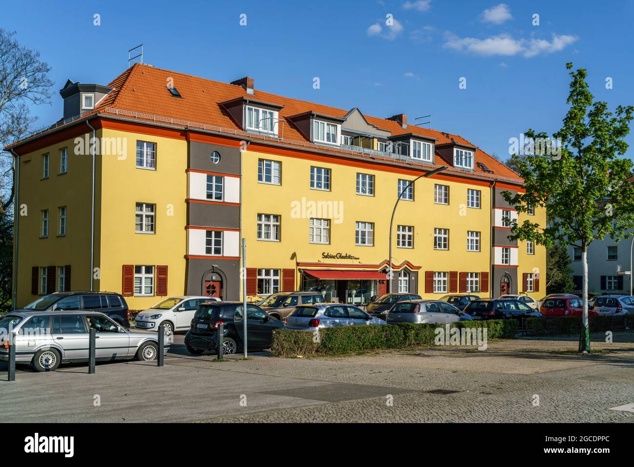 Hufeisensiedlung, Siedlung der Berliner Moderne, Welterbe der UNESCO, Berlin-Britz, Neukoelln, Berlin, Deutschland, Europa Stock Photo