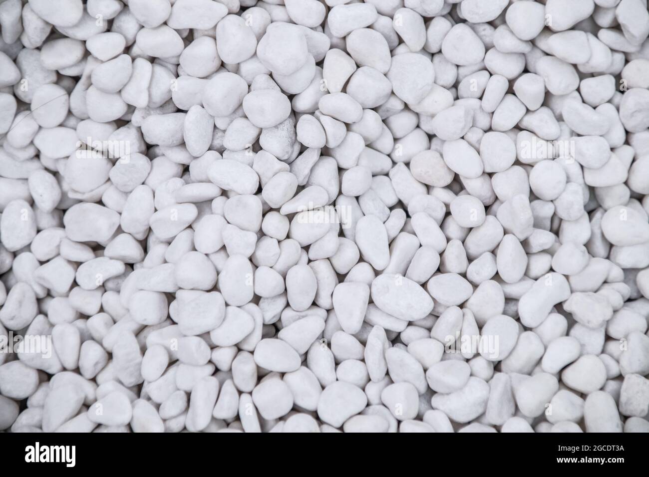 White pebble stone texture and background Stock Photo - Alamy