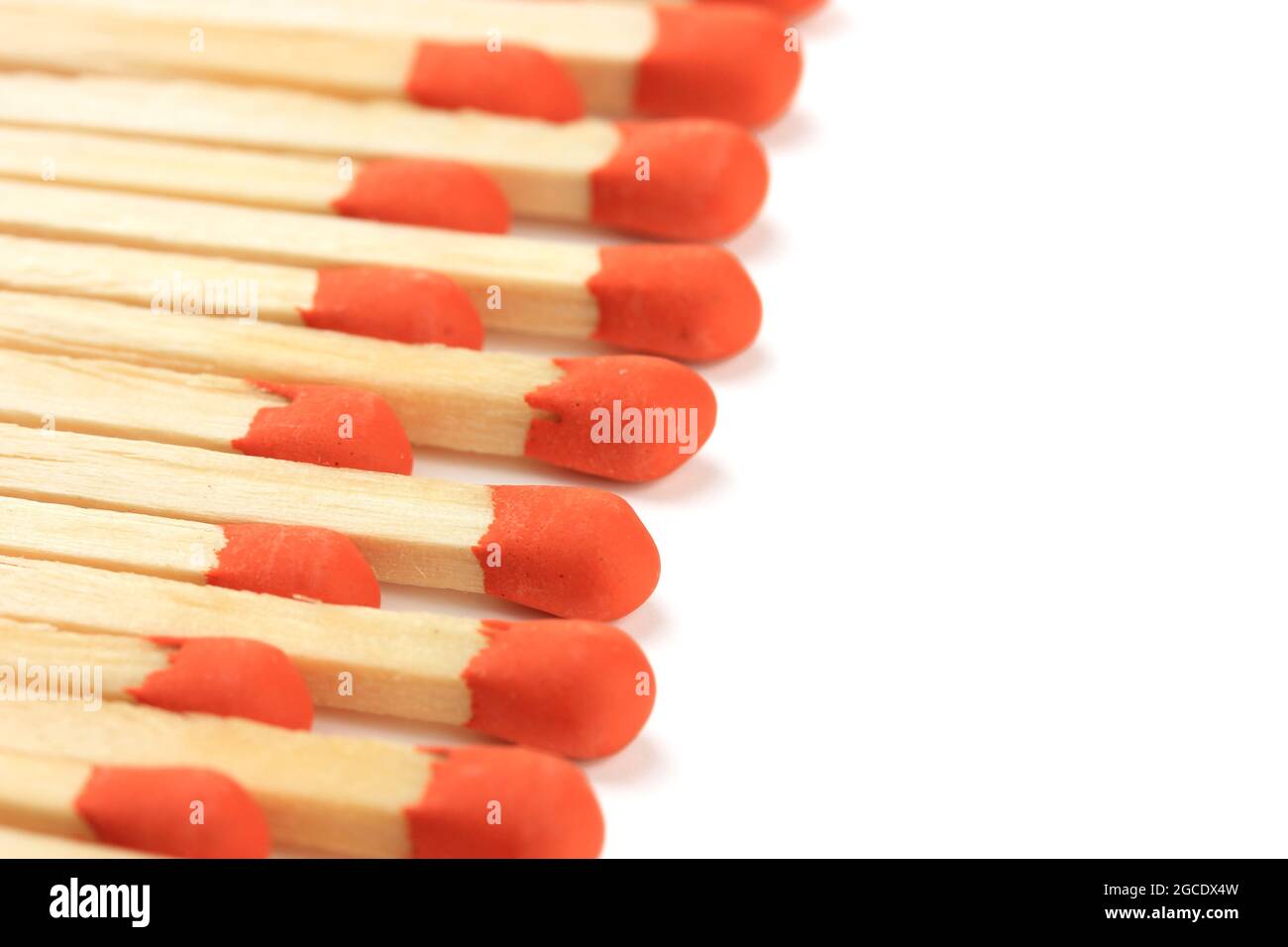 Long matches for fireplace, isolated on white Stock Photo Alamy