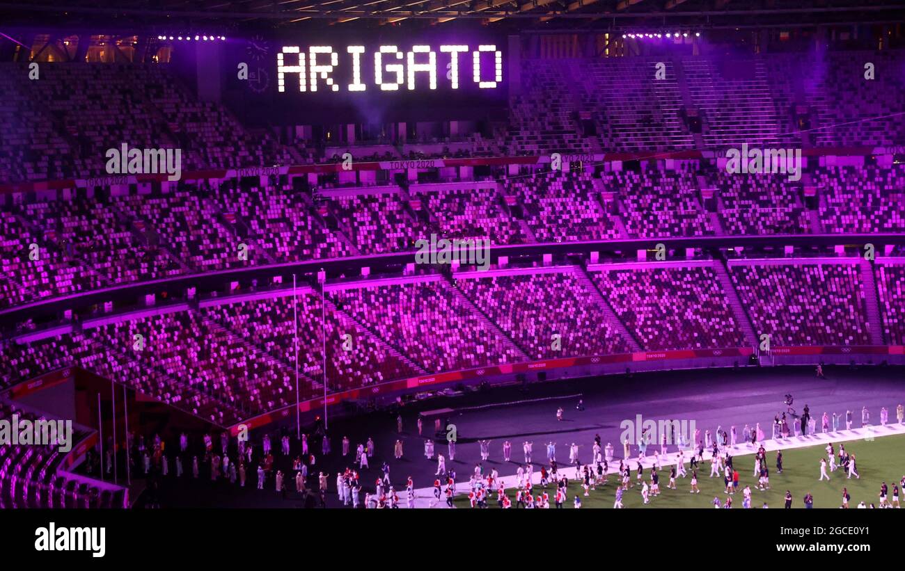Tokyo Olympics The Tokyo Olympics Closing Ceremony Olympic Stadium Tokyo Japan August 8 21