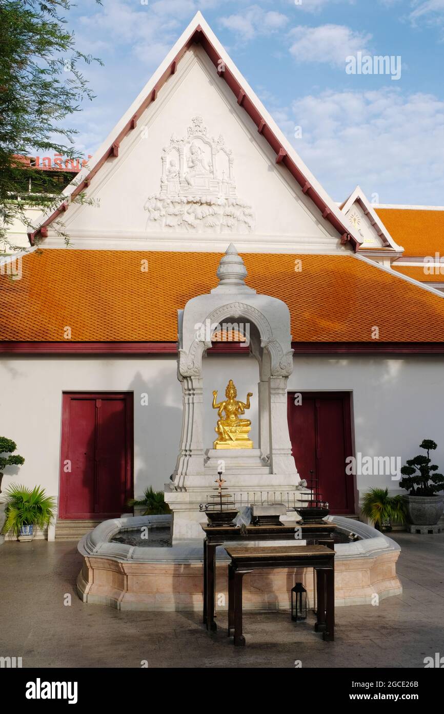 The Devasathan or Brahmin Temple ('The Abode of the Gods') or Royal Brahmin Office of Thai Royal Court is a Hindu temple in Bangkok, Thailand. Stock Photo