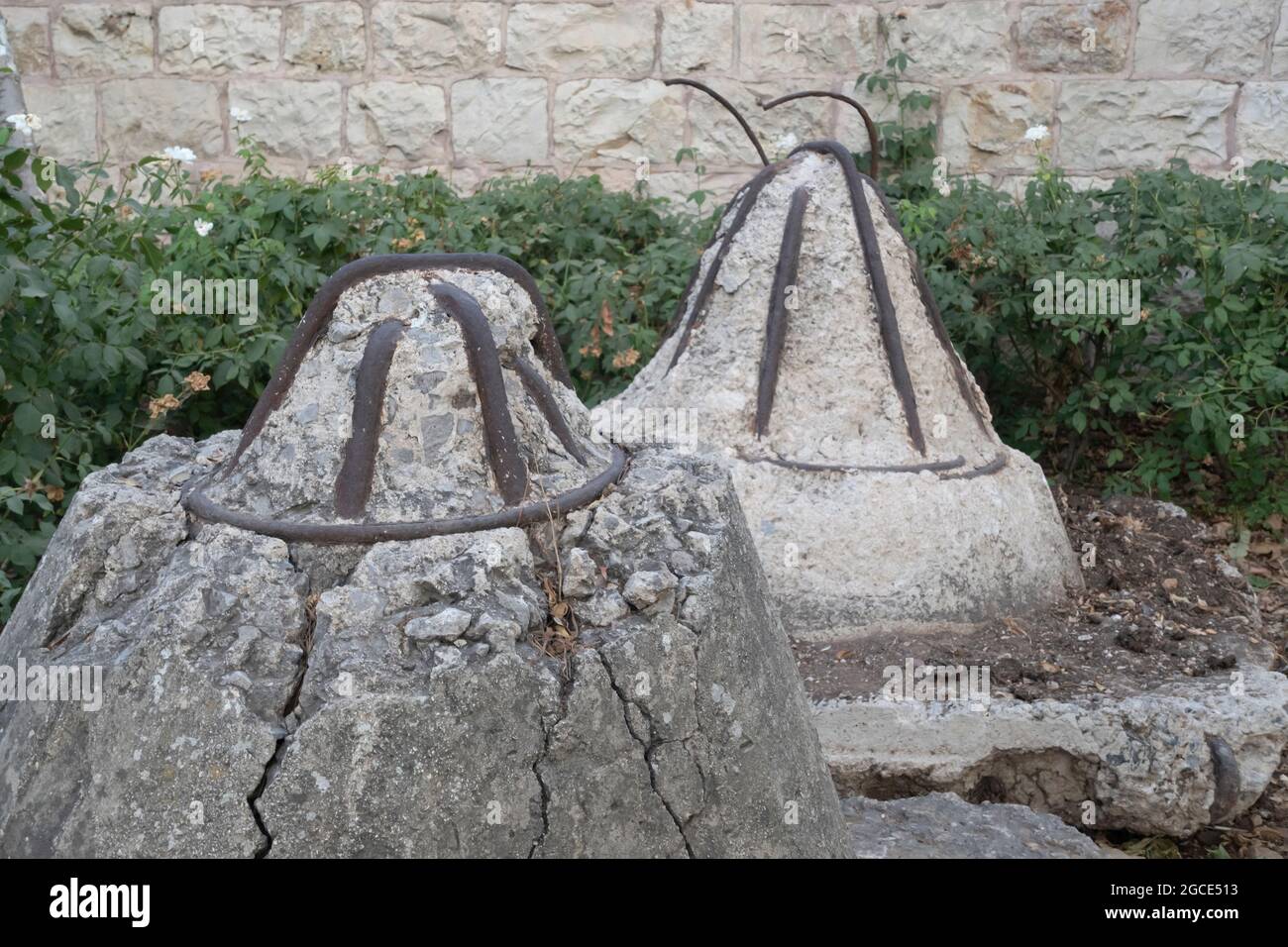 Square-pyramidal fortifications of reinforced concrete commonly known ...