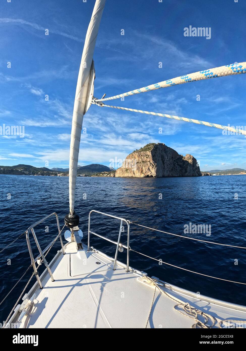 Es Camp de Mar, Cap Andritxol, Mallorca, Balaric Islands Stock Photo